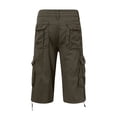 thumbnail image 4 of HCNTES Cargo Drawstring Summer Beach Shorts Men Shorts Cargo Loose Fit Shorts(Grey,30), 4 of 6