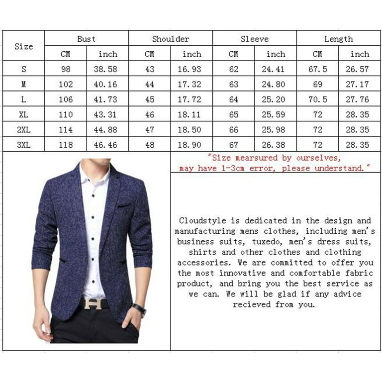 Blazer Sizing Chart tca.dothome.co.kr