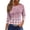 Light pink, variant on CIENVNSTG Womens Tops 3/4 Length Sleeve Crew Neck Shirt Summer Fashion Printed Tunic Tops Basic Tees Blouses Loose Fit Pullover Mint Green L