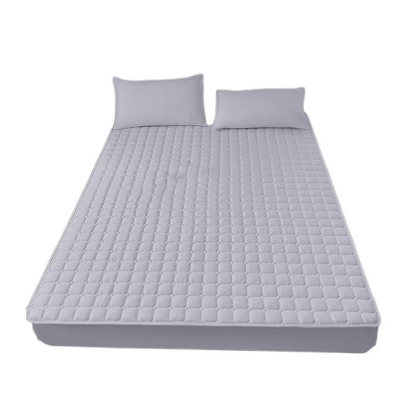 Topukaiba Mattress For All Seasons Soft Cushion Non Slip Pad Double Bed Size Gray