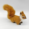 thumbnail image 4 of Artificial Squirrel Figurine Miniature Plush Simulation Fake Animal Table Decora, 4 of 11