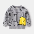 thumbnail image 2 of Mercatoo Kids Boys Cute Sweatshirts 𝐁ear Graphic Long Sleeve Crewneck Hoodies 𝐘2K Cotton Pullover Shirts Fall Winter Clothes, 2 of 9