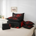 thumbnail image 6 of Manfei Romantic Red Rose 7-Piece Twin Bedding Sets, Western Valentines Day Bedding Comforter Set, Teens Adult Men Women Reversible Sheet Sets, Breathable Home Decor, 6 of 8