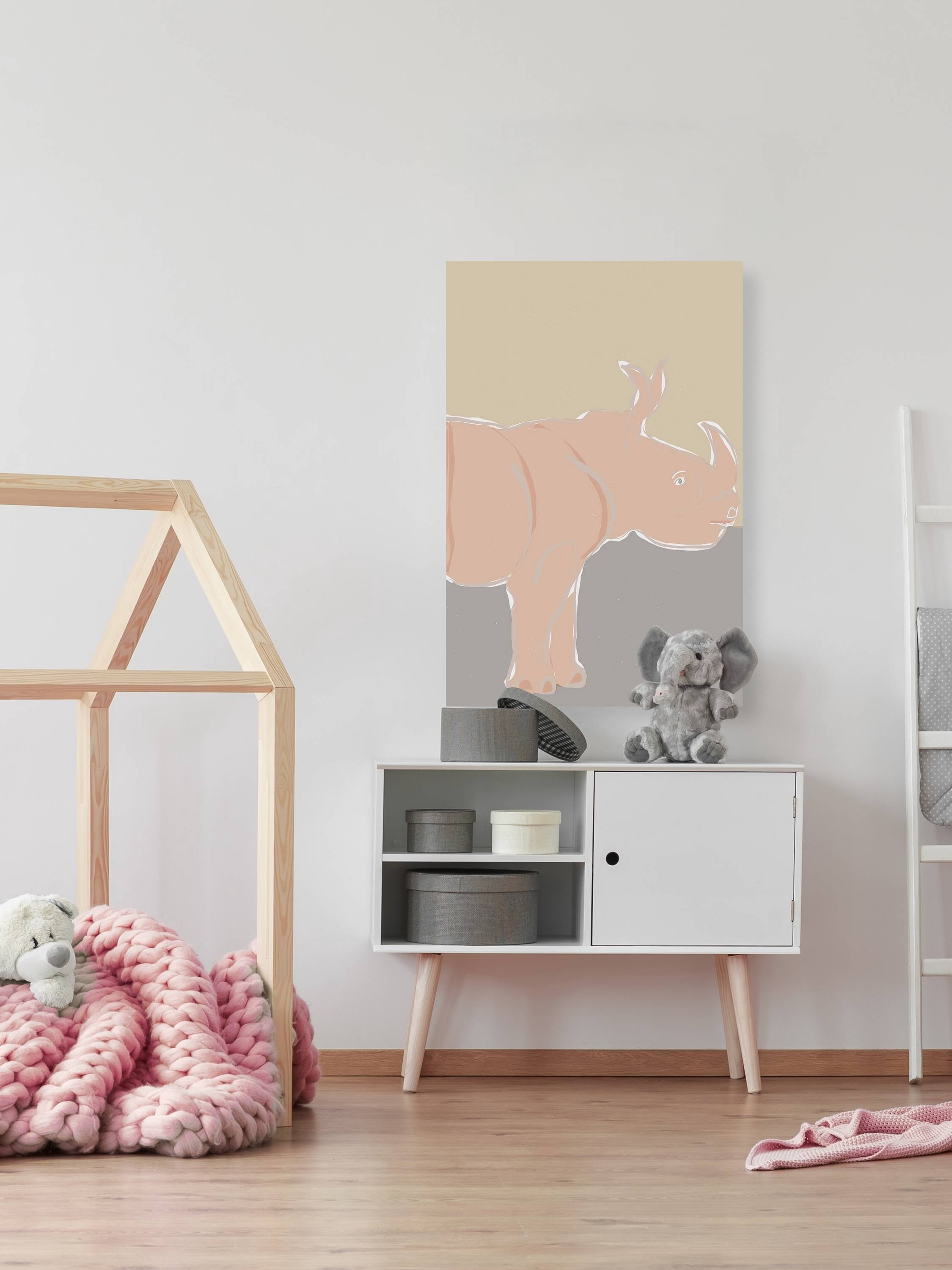 Marmont Hill Pastel Zoo I Canvas Wall Art