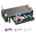 thumbnail image 1 of Soporte para monitor WALI para computadora con cajón de almacenamiento, negro, 1 of 8