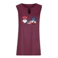 thumbnail image 4 of Birdeem Débardeur Sans Manches Imprimé Col en V Oversize pour Femmes Été Plus Tops, 4 of 7