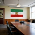 thumbnail image 4 of Double Sided Irans Flag, 3x5 FT Lion and Sun Persian Crown Pattern Printed Large Flags with 2 Brass Grommets, Fade Proof Durable Polyester Iranian Flags, 4 of 6