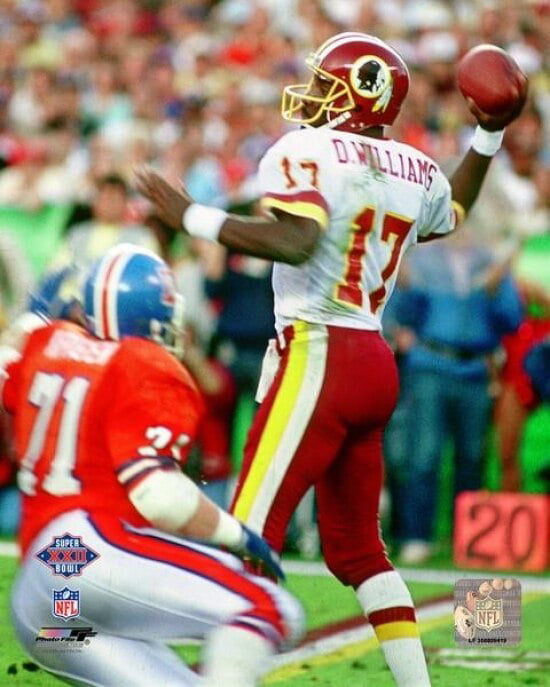 Doug Williams Super Bowl Xxii 1988 Action Photo Print Item