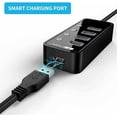 thumbnail image 3 of Usb Hub With Power Supply, Usb 3.0 Hub Active With 4 Ports Superspeed ​​Data Hub With Switch And 1 Intelligent Charging Port, 3 of 7