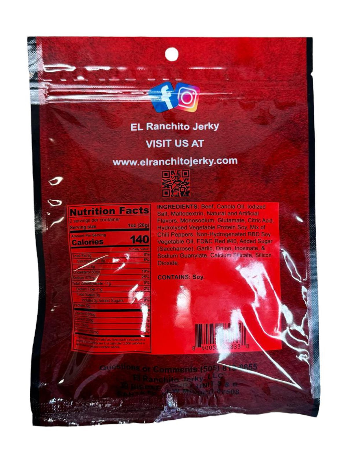 FUEGO - El Ranchito Crunchy Beef Jerky