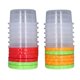 thumbnail image 1 of 12 Sets 1 Cup Containers 8oz Stackable Reusable Round Plastic Food Containers with Lid for Portion Control Kitchen Freezer, 1 of 3