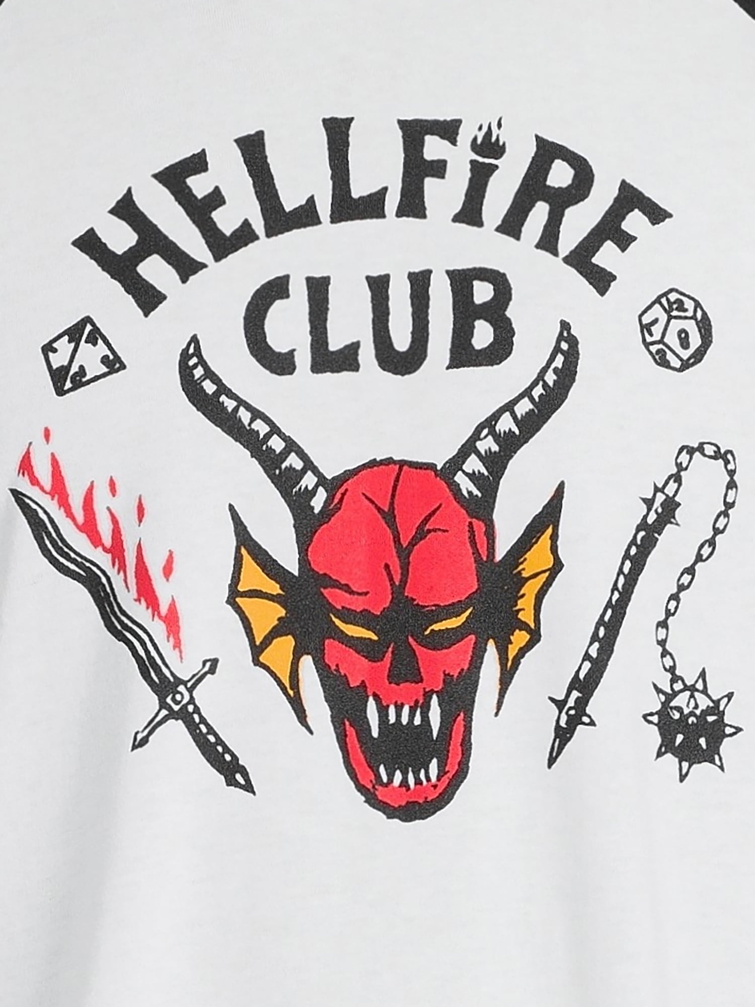 Netflix Stranger Things Hellfire Graphic T-Shirt with Long Sleeves, Sizes S-3X (Men's Big & Tall)