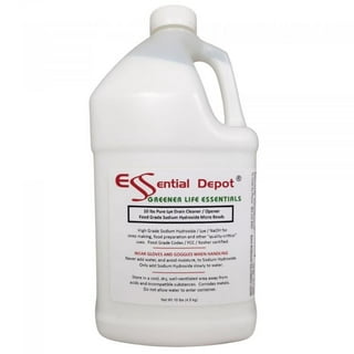  1 lb Food Grade Sodium Hydroxide Lye Evenly-Sized Micro Pels  (Beads or Particles) - 1 lb Bottle - Lye Drain Cleaner - FREE SHIPPING  (almost all locations within the 48 contiguous