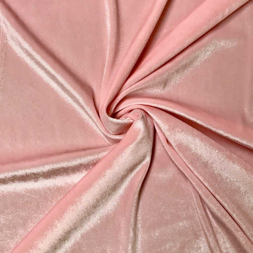 Fuchsia Stretch Velvet Fabric by the Yard _ 4 Way Stretch Spandex Fabric _ Thick and Soft Fabric