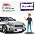 thumbnail image 6 of 2PC Purple and Blue Floral Pattern Car License Plate Frames with Mounting Hardware 6.3x12.2inch(16x31cm), 6 of 8