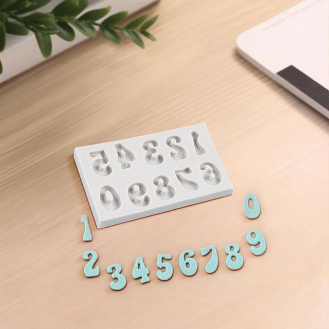 EGNMCR DIY Baking Alphanumeric Mould Chocolate Mould English Sugar Cake Decoration Mould Alphanumeric mold