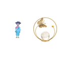 thumbnail image 1 of Estatua de resina, figura de Kabuki asiático, juguete, muñeca geisha con kimono japonés, escultura de bola de cristal, figura de metal, adorno de escr, 1 of 8