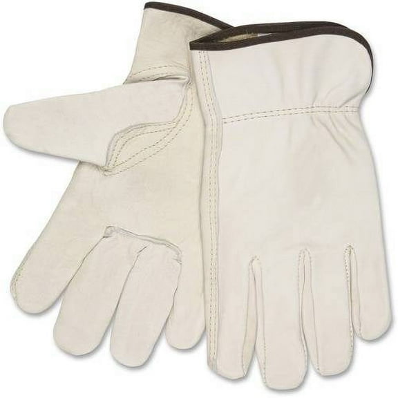 Mcr Safety Leather Gloves,Cream,3XL,PR 3211XXXL