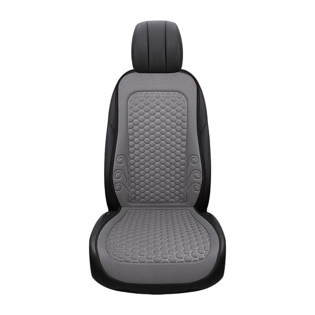 Grey All Season Car Seat Cushion And Backrest Combo Ventilated Design Comfortable Support For Driving Office Chair