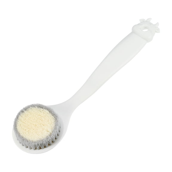 Unique Bargains Back Scrubber Long Handle Bath Brush Long Handle Brush for Bath Shower 11.81"x2.95"x0.98" White