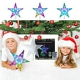 thumbnail image 4 of Christmas Tree Topper Star with Remote - 16 Color Changing Light Modes, USB Powered 10" LED Decor for Xmas Tree Indoor Outdoor Holiday, 4 of 8