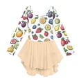 thumbnail image 3 of Grblisyd Ballet Leotards for Girls Floral Print Dance Leotards with Skirt Gymnastic Ballerina Outfit Dress Classic Long Sleeve, 3 of 6