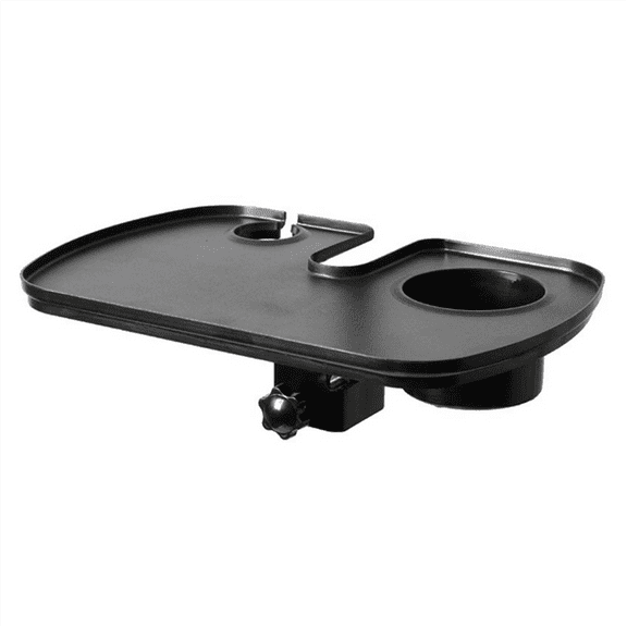 Microphone Stand Tray Multifunctional Microphone Rack with Cup Holder Utility Shelf for Music Stand Sound Card Tray,1 * Microphone Stand Tray,Black