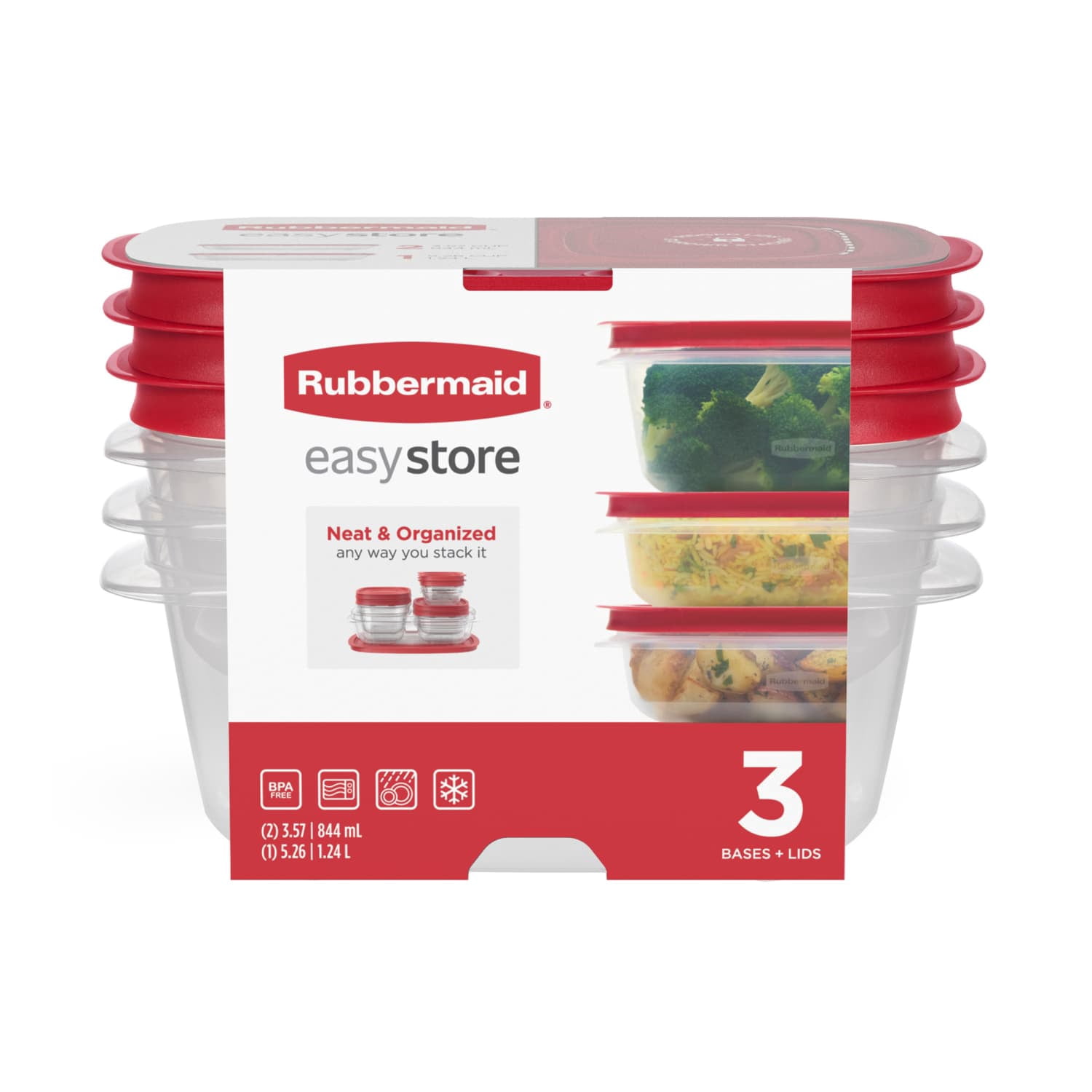 Rubbermaid TakeAlongs Food Storage Containers, 16 Piece Set