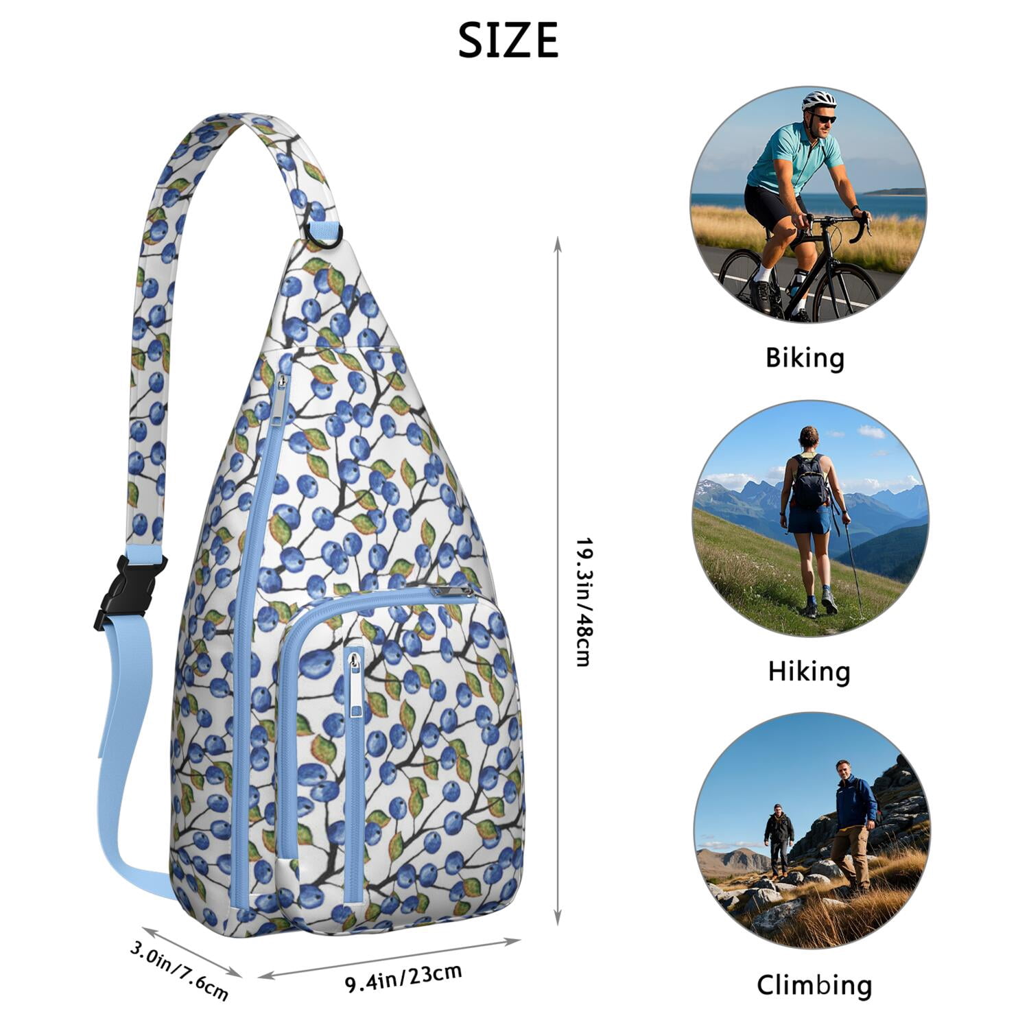Lightweight Durable Sling Bag with Sunflower Design and Easy Access for Women