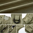 thumbnail image 5 of Big & Tall Men's Utility Fishing Vest Full Zip Lightweight Breathable Mesh Liner Cargo Waistcoat Multi-Pocket for Travel Photography, 5 of 9