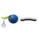 thumbnail image 1 of Automáticos para Gatos Pelota Ajuste Dos Velocidades Accesorios Juegos () Azul, 1 of 8