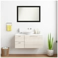 thumbnail image 4 of Amanti Art Custom Wall and Bathroom Mirror (24.25 x 35.25 in.), Midnight Black Narrow Frame, 4 of 5