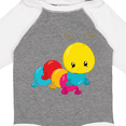 thumbnail image 4 of Inktastic Cute Colorful Caterpillar Boys or Girls Long Sleeve Baby Bodysuit, 4 of 5