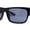 Shiny Black, variant on Locs Classic Thick Temple Narrow Horn Rim Gangster All Black Sunglasses Gloss