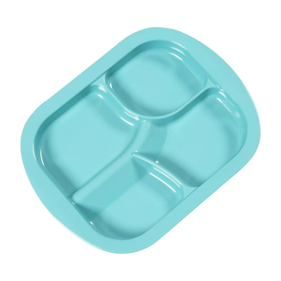Ehucon Scoop Plate, Adaptive 4-Compartment Spill-Proof Melamine Plate, Pack of 1
