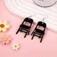 thumbnail image 2 of Folding Chair Earrings, 3D Fight Acrylic Movement Earrings Funny Pendant Dangle Drop Earrings, 2 of 5
