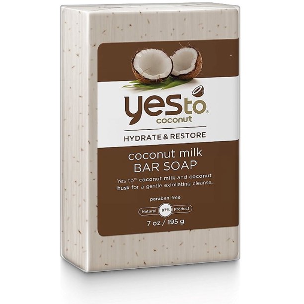 Yes to Coconut Hydrate and Restore Milk Bar Soap Coconut 7.0 Ounce