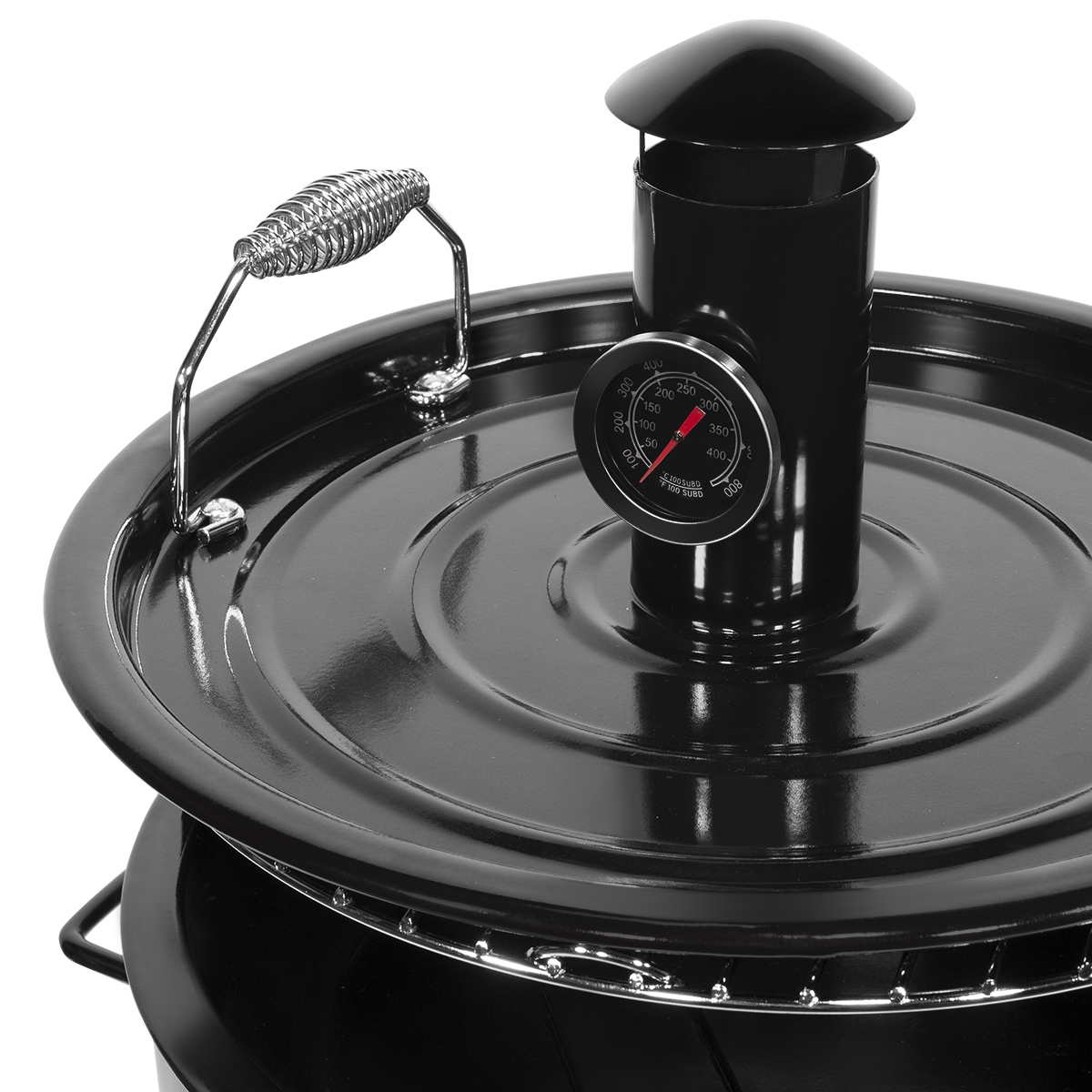 Barton Barrel Pit Charcoal Barbecue Smoker Grill BBQ, Pizza Oven, Table & Fire Pit Grilling -Black - image 4 of 7