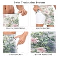thumbnail image 5 of joogoo Men's Rose Retro Flower Swim Trunks with Liner Pocket Beach Shorts Large, 5 of 9