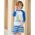 thumbnail image 5 of weVSwe Boys Rashguard and Swim Trunks Set -UPF 50+ Swimwear 2-10 T, 5 of 8