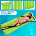 thumbnail image 3 of Adult Inflatable Pool Floating Lounger, Foldable PVC Floating Bed Recliner, Portable Pool Float Chair for Summer Pool Party Beach Vacation Relaxation(Yellow), 3 of 6
