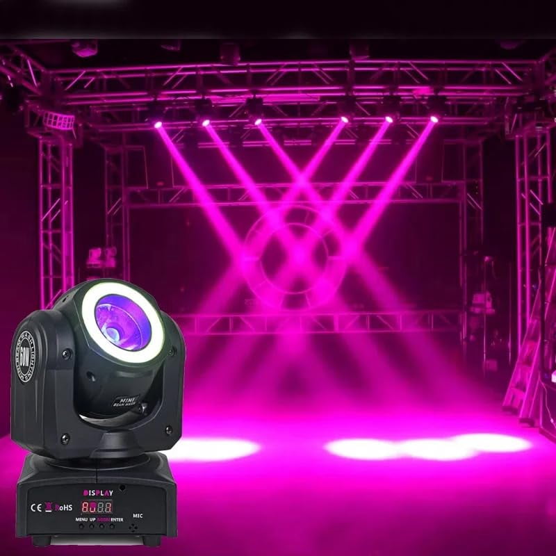 DJ Stage 60W Mini LED Moving Head Sharpy Beam Disco Party Light