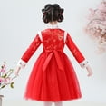 thumbnail image 7 of Youmylove Dresses For Girls Toddler Kids Baby Girls Children Fairy Hanfu Dresses For Chinese Calendar New Year Quilted Lined Warm Princess Dresses Embroidery Tang Suit Performance s, 7 of 7