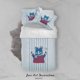 thumbnail image 1 of 3D Cartoon Cute Animal Bear Capitán Funda nórdica Juego de cama Set Funda nórdica, 1 of 3