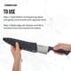 thumbnail image 5 of Cuchillo de chef Farberware Edgekeeper de 20 cm de alto, acero inoxidable, 5 of 7