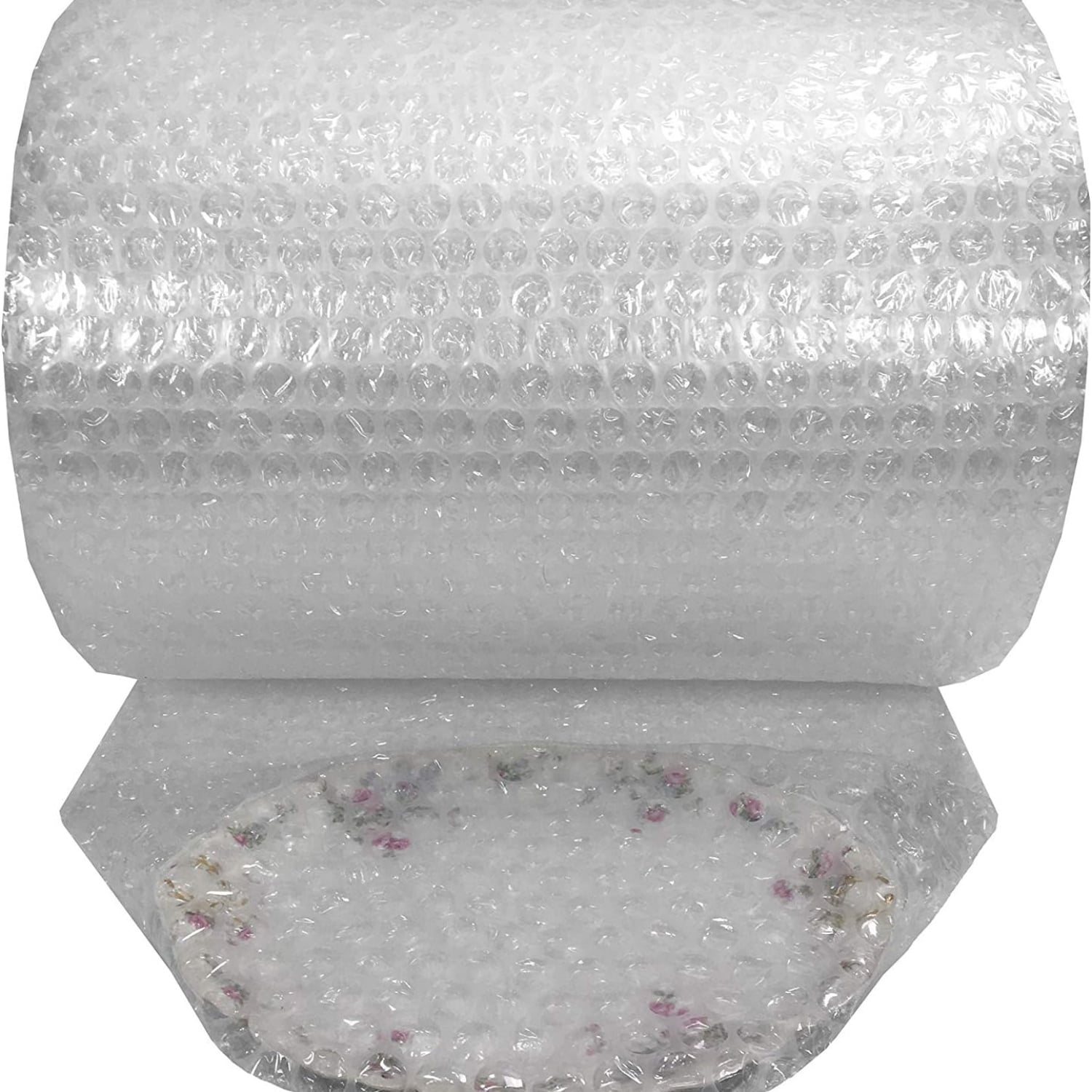 Medium Punched Bubble Wrap - 5/16 inch, 24 inches x 100 feet long, transparent
