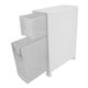 thumbnail image 5 of Gabinete de Almacenamiento de Plástico para Baño, Organizador Delgado y Estrecho Con 2 Cajones, Diseño de Ahorro de Espacio de 2 Niveles para Cocina, Papel Higiénico,, 5 of 7