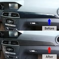 thumbnail image 2 of TINKI ABS Pine Wood Grain Car Center Console Dashboard Cover Panel for Mercedes Benz C Class W204 2010-2013 Left Hand Drive Accessories, Carbon Fiber Look, 2 of 16