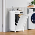 thumbnail image 7 of FANRAL Tilt Out Trash Can Cabinet,Hidden Trash Cabinet with Negative Ion & Ozone Odor Control,Wooden Compact Laundry Hamper Cabinet for Kitchen Bathroom Laundry Room, 7 of 7