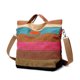 thumbnail image 3 of Bolso de lona Multicolor, bolso cruzado informal cómodo a la moda de gran capacidad para mujer, tamaño libre Multicolor, 3 of 12